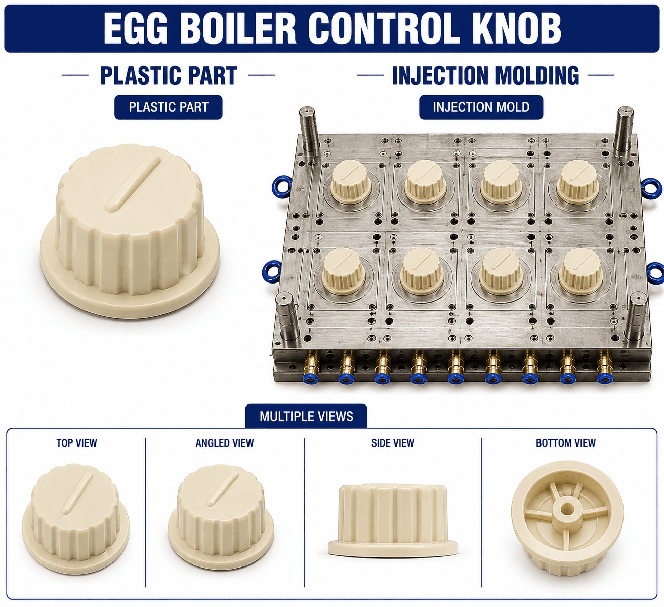 Egg Boiler Plastic Control Knob Mould and Moulding Service